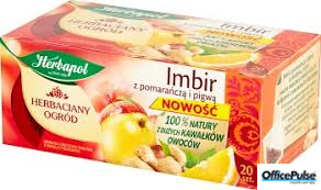 Herbata HERBAPOL owocowo-ziołowa (20 tb) Imbir z Pomarańczą i Pigwą 50g HERBACIANY OGRÓD